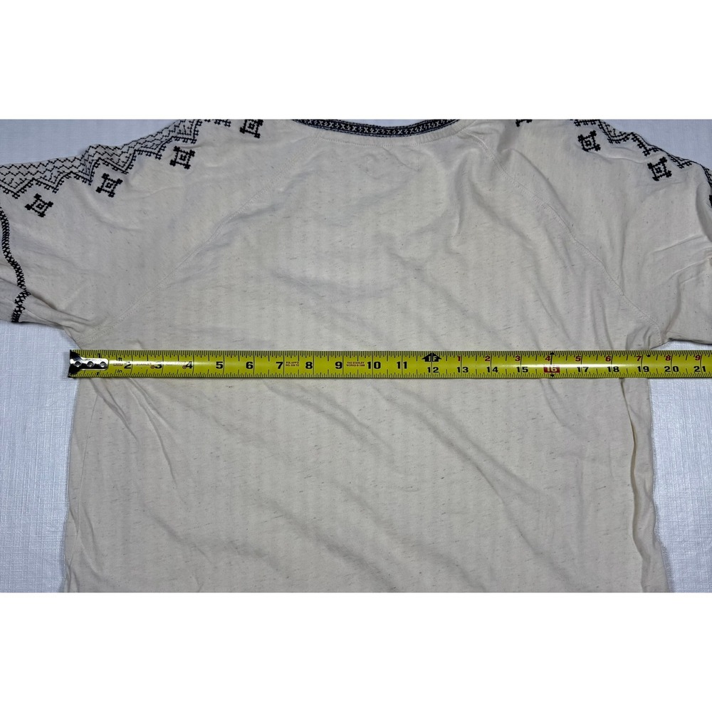 Madewell 1937‎ Embroidered Cotton Linen Blend Top Cream Size Medium - Picture 8 of 9